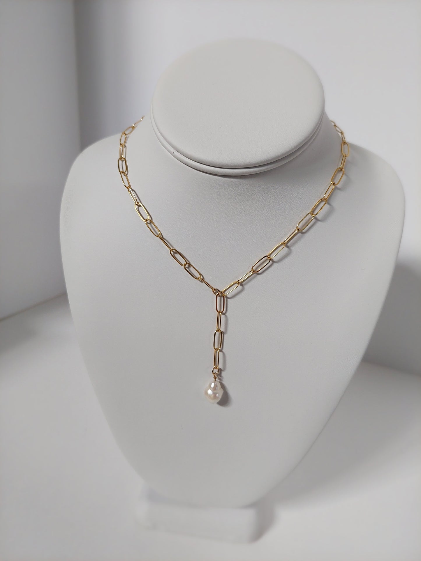 Pearl Lariat Y-Necklace