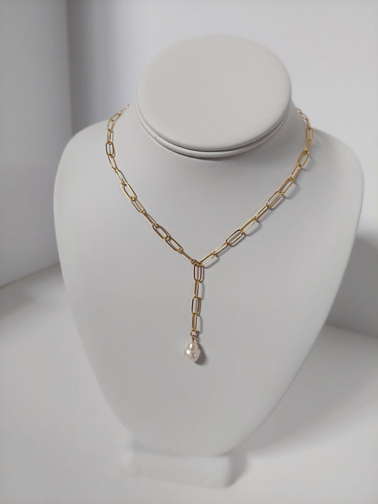 Pearl Lariat Y-Necklace