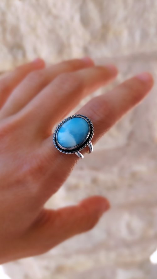 Larimar Ring - Size 6.75